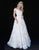 Sherri Hill - 51451 Beaded Off-Shoulder A Line Evening Dress In White and Neutral