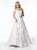 Sherri Hill - 51451 Beaded Off-Shoulder A Line Evening Dress In White and Neutral