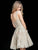 Sherri Hill - 51521 Short Sweetheart Metallic Lace A Line Dress In Gold