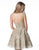 Sherri Hill - 51521 Short Sweetheart Metallic Lace A Line Dress In Gold