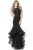 Sherri Hill - 51564 Beaded Lace Tiered Trumpet Dress In Black