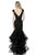 Sherri Hill - 51564 Beaded Lace Tiered Trumpet Dress In Black