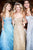 Sherri Hill - 51572 Strapless Sweetheart Lace Evening Dress In Blue and Gold
