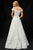 Sherri Hill - 51573 Off-Shoulder Cap Sleeve Lace Long Dress