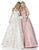 Sherri Hill - 51574 Bead Appliqued Strapless Lace Ballgown In Neutral and Pink