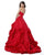 Sherri Hill - 51578 Long Plunging Sweetheart Ruffled Ballgown In Red
