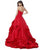 Sherri Hill - 51578 Long Plunging Sweetheart Ruffled Ballgown In Red