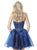 Sherri Hill - 51582 Short Satin Sweetheart Organza A-line Dress In Blue