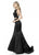 Sherri Hill - 51585 Two Piece Mermaid Dress with Sweep Train In Black