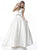 Sherri Hill - 51589 Illusion Cutout High Neckline A Line Dress In White