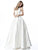 Sherri Hill - 51589 Illusion Cutout High Neckline A Line Dress In White