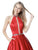 Sherri Hill - 51589 Illusion Cutout High Neckline A Line Dress In Red