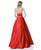 Sherri Hill - 51589 Illusion Cutout High Neckline A Line Dress In Red