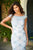 Sherri Hill - 51593 Beaded Lace Bateau Mermaid Dress In Blue