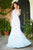 Sherri Hill - 51593 Beaded Lace Bateau Mermaid Dress In Blue