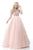 Sherri Hill - 51594 Cap Sleeve Beaded Two-Piece Dress In Pink