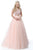 Sherri Hill - 51594 Cap Sleeve Beaded Two-Piece Dress In Pink