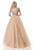Sherri Hill - 51594 Cap Sleeve Beaded Two-Piece Dress In Neutral