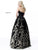 Sherri Hill - 51595 Strapless Corset Bodice Tulle Ballgown In Black and Gold