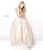 Sherri Hill - 51595 Strapless Corset Bodice Tulle Ballgown In Neutral and Gold