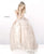 Sherri Hill - 51595 Strapless Corset Bodice Tulle Ballgown In Neutral and Gold