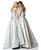 Sherri Hill - 51597 Gilded Strapless Ballgown In Neutral and Gold