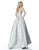 Sherri Hill - 51597 Gilded Strapless Ballgown In Blue and Gold