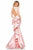 Sherri Hill - 51606 Long Sleeve Lace Mikado Mermaid Dress In Pink