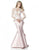 Sherri Hill - 51606 Long Sleeve Lace Mikado Mermaid Dress In White