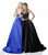 Sherri Hill - 51609 Strapless Satin Ballgown with Jewel Encrusted Belt In Blue and Black