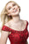 Sherri Hill - 51610 Beaded Satin Off The Shoulder Long Dress In Red