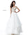 Sherri Hill - 51614 Lace Appliqued Corset Tiered A Line Dress In White