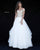 Sherri Hill - 51614 Lace Appliqued Corset Tiered A Line Dress In White
