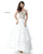 Sherri Hill - 51614 Lace Appliqued Corset Tiered A Line Dress In White
