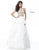 Sherri Hill - 51615 Two Piece High Halter Organza Ruffled Dress In White and Gold