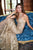 Sherri Hill - 51616 Deep Halter Metallic Lace Mermaid Gown In Gold