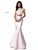 Sherri Hill - 51624 Two Piece Jewel Ruffled Mermaid Gown In Pink