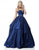 Sherri Hill - 51633 Strapless Bead Crusted Waist Ballgown In Blue