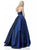Sherri Hill - 51633 Strapless Bead Crusted Waist Ballgown In Blue