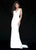 Sherri Hill - 51635 Beaded Jersey Fitted Dress In White
