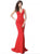 Sherri Hill - 51635 Beaded Jersey Fitted Dress In Red