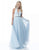 Sherri Hill - 51637 Sequined Deep Halter V-neck Chiffon A-line Dress In Blue