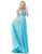 Sherri Hill - 51639 Embellished Strap Sweetheart Neckline Chiffon Gown In Blue