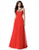 Sherri Hill - 51639 Embellished Strap Sweetheart Neckline Chiffon Gown In Red