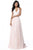 Sherri Hill - 51640 Beaded Deep Halter V-neck Chiffon A-line Dress In Pink