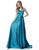 Sherri Hill - 51646 Beaded Ladder Back Halter Long Dress In Blue