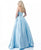Sherri Hill - 51649 Two-Piece Satin Strapless A Line Dress In Blue