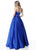 Sherri Hill - 51649 Two-Piece Satin Strapless A Line Dress In Blue