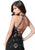 Sherri Hill - 51661 Beaded Halter Trumpet Dress With Train In Black and Multi-Color