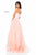 Sherri Hill - 51672 Strapless Floral Appliqued Glitter A Line Dress In Pink
